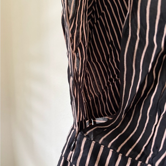 Striped Blouse With Back Cutouts and Tie Front REVOLVE - Picture 3 of 3